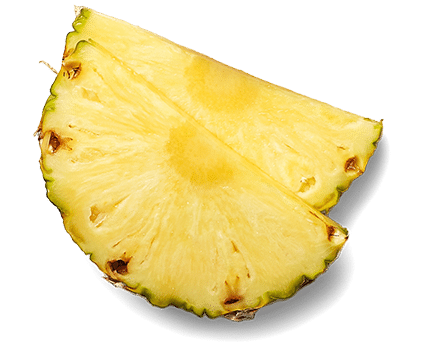 Dessert exotique à base d'ananas les trois d'Asie